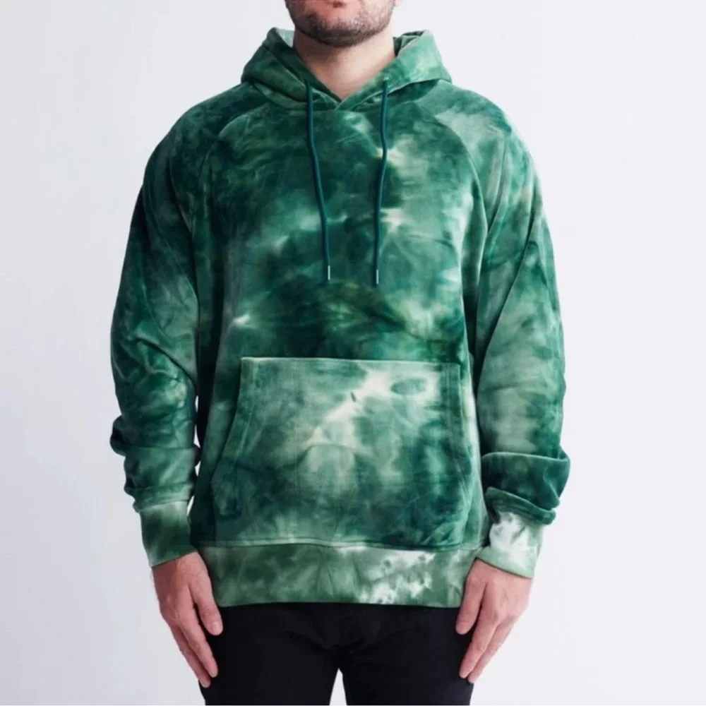 Spark Paw Velvet Emerald Green Human and Dog Hoodie Set Sizes L & L NWOT